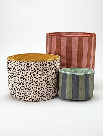 Lote de 3 cestos da roupa - Kiabi Home