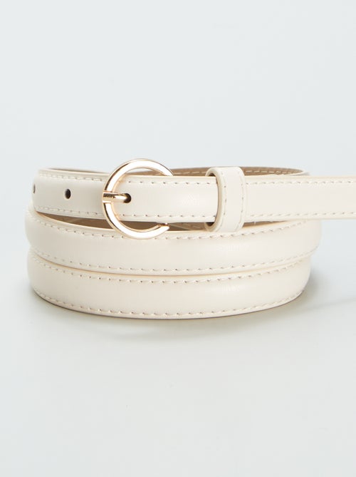 Lote de 3 cintos finos lisos - Kiabi