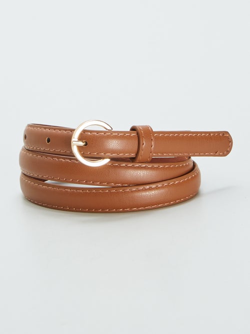 Lote de 3 cintos finos lisos - Kiabi