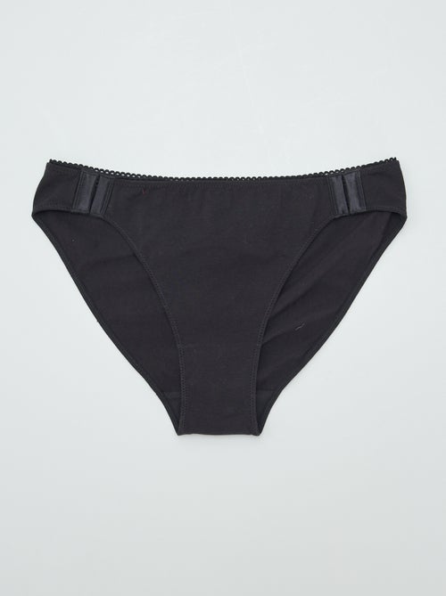Lote de 3 cueca para mulher - Fácil de Vestir - Kiabi Lote de 3 cueca para mulher - Fácil de Vestir - Kiabi
