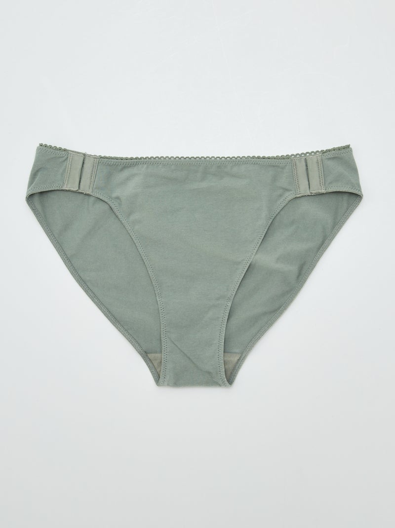 Lote de 3 cueca para mulher - So Easy VERDE - Kiabi