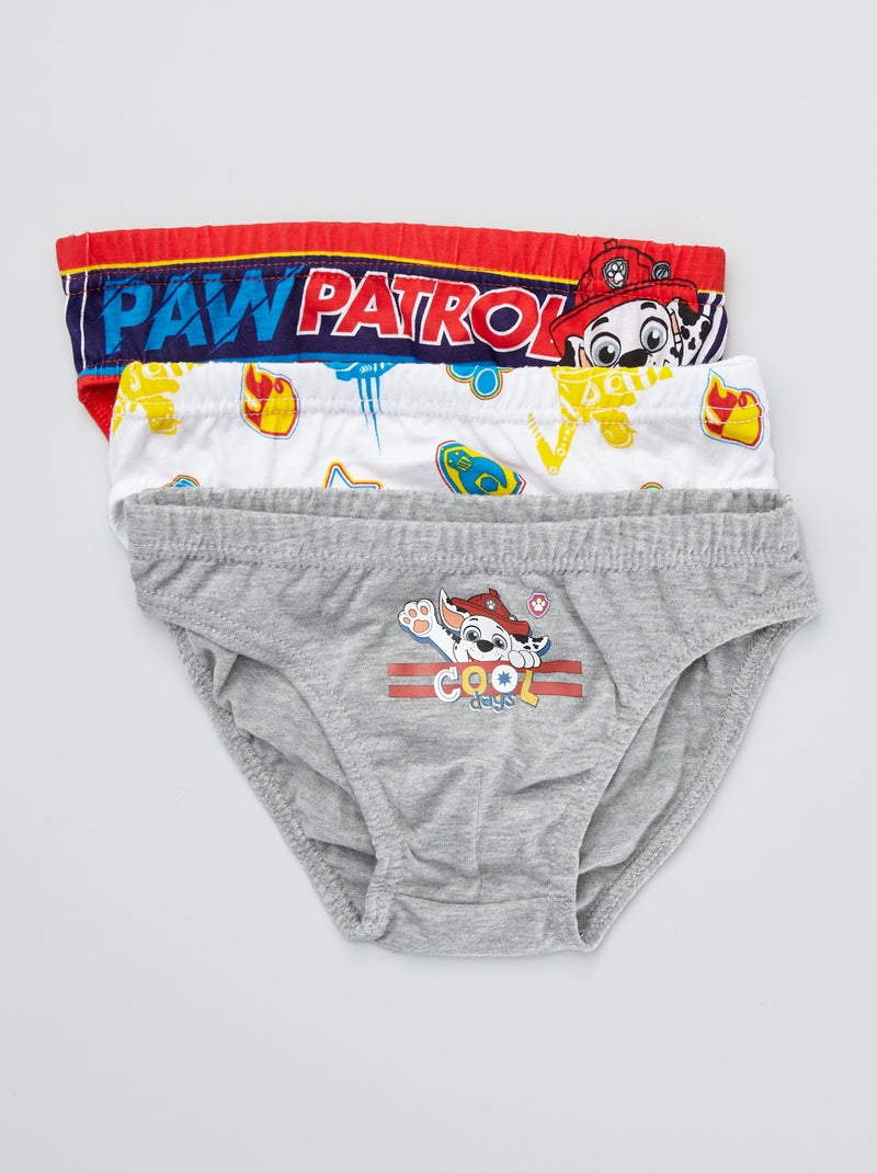 Lote de 3 cuecas - 'Patrulha Pata' VERMELHO - Kiabi