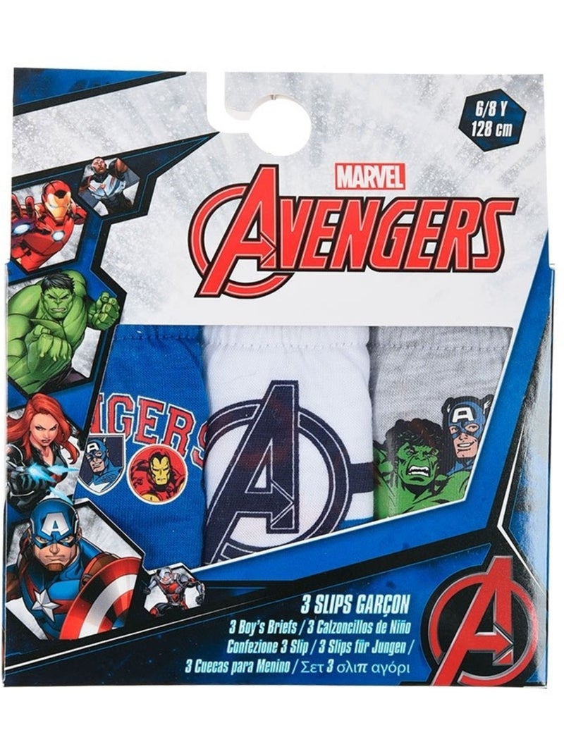 Lote de 3 cuecas avengers menino | licença oficial Multicolorido - Kiabi