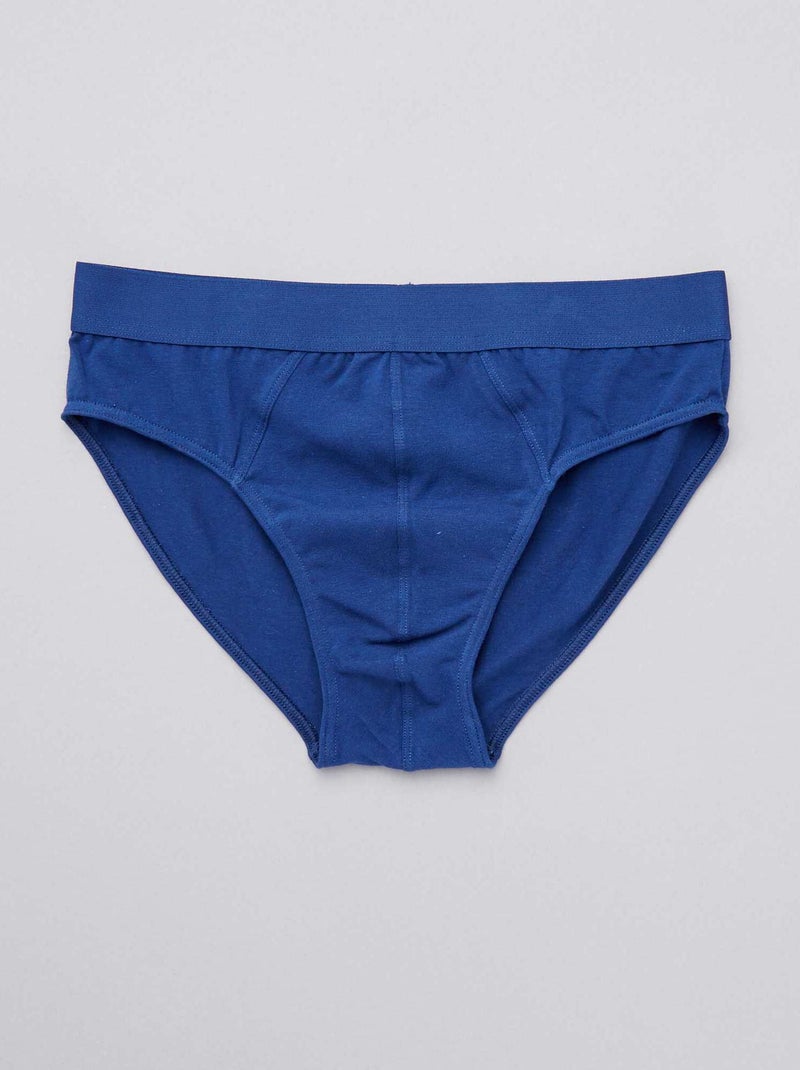 Lote de 3 cuecas AZUL - Kiabi