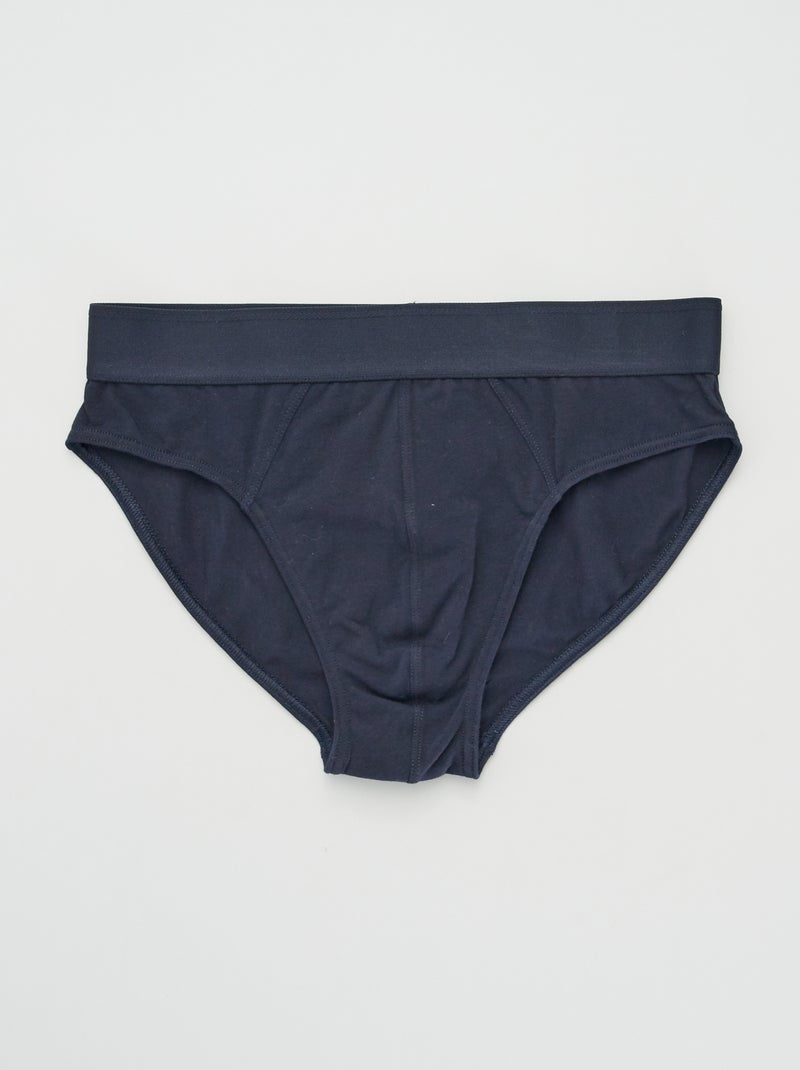 Lote de 3 cuecas AZUL - Kiabi