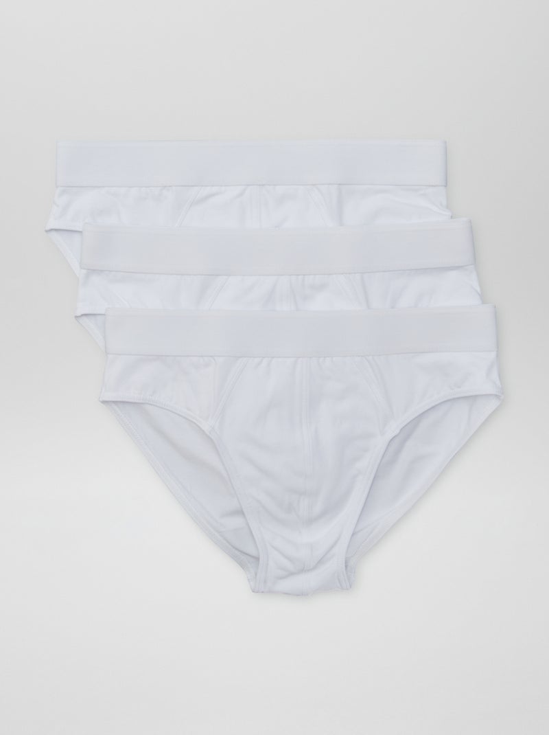 Lote de 3 cuecas BRANCO - Kiabi