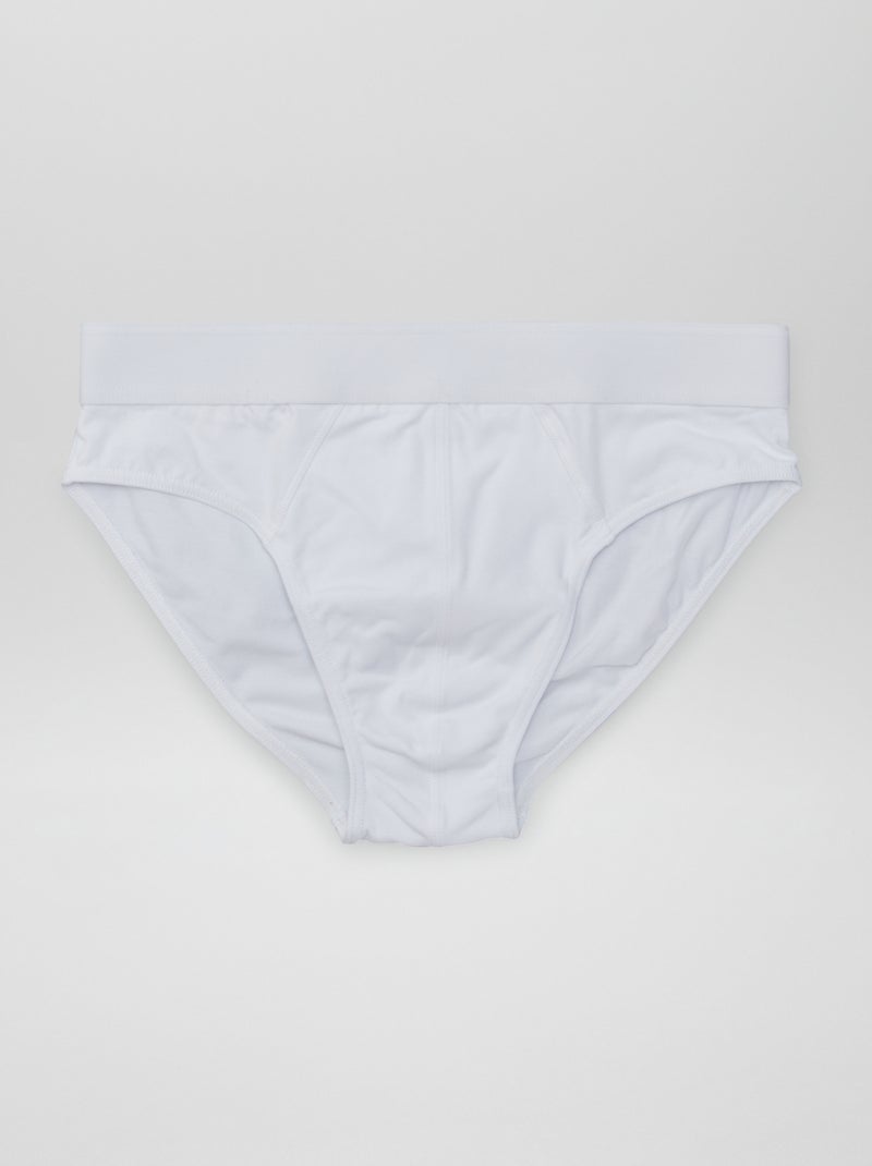 Lote de 3 cuecas BRANCO - Kiabi