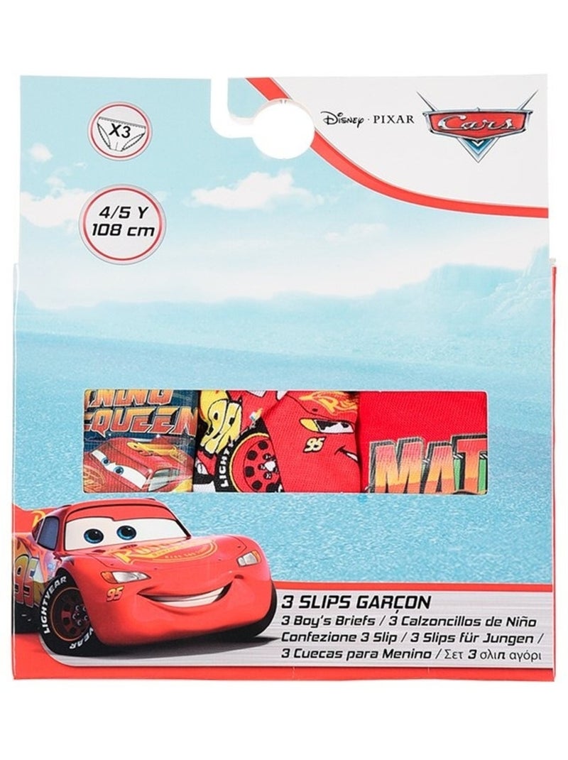 Lote de 3 cuecas cars menino | licença oficial Multicolorido - Kiabi