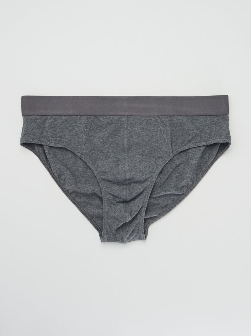 Lote de 3 cuecas CINZA - Kiabi