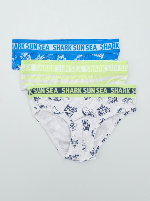 Lote de 3 cuecas com estampado - Kiabi
