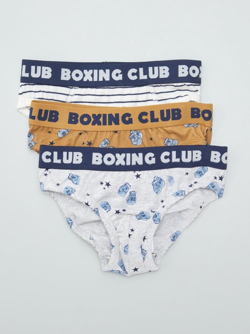 Lote de 3 cuecas com estampado - Kiabi