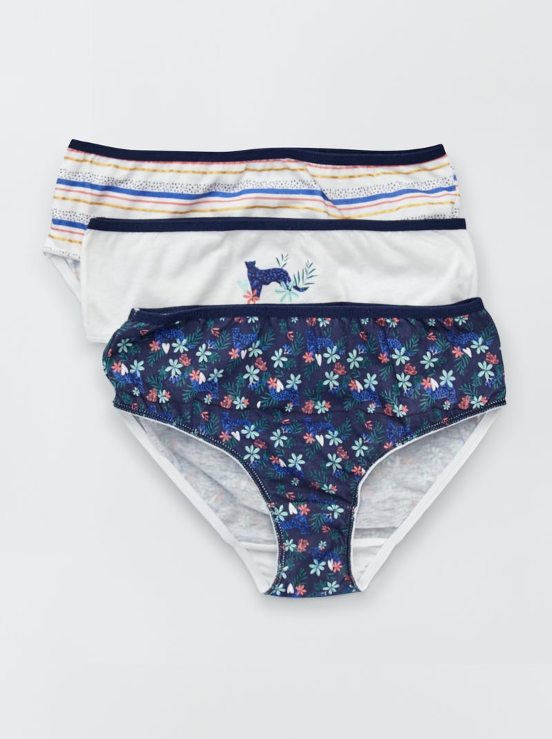 Lote de 3 cuecas com estampados BEGE - Kiabi