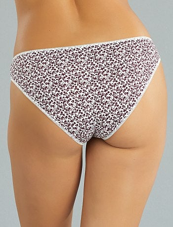 Lote de 3 cuecas de algodão com motivo fantasia - Kiabi