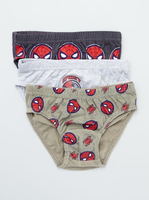 Lote de 3 cuecas de algodão 'Homem-Aranha' - Kiabi
