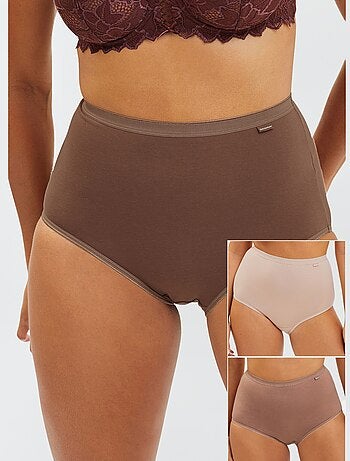 Lote de 3 cuecas de cintura subida 'Sans Complexe'
