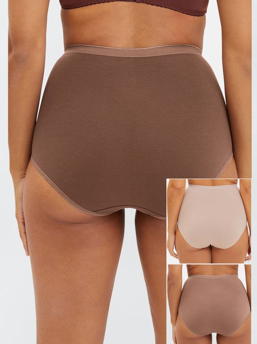 Lote de 3 cuecas de cintura subida 'Sans Complexe' - Kiabi