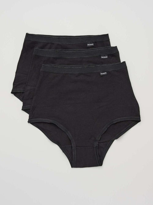 Lote de 3 cuecas de cintura subida 'Sans Complexe' - Kiabi