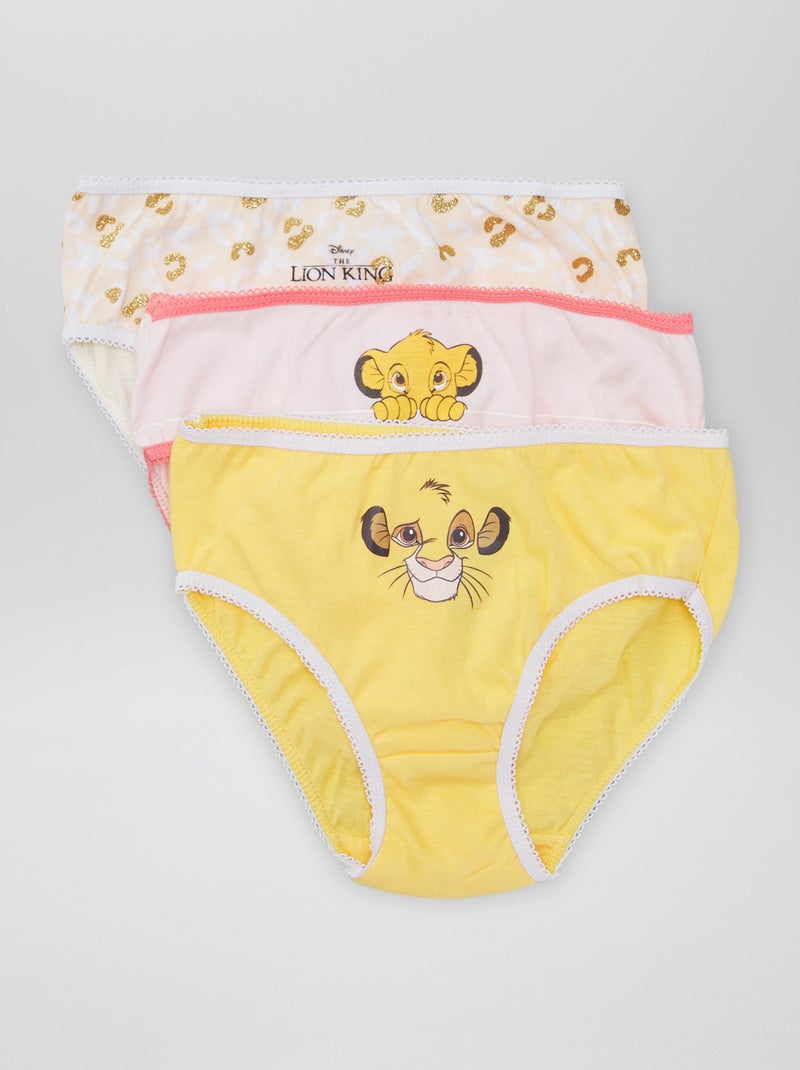 Lote de 3 cuecas 'Disney' ROSA - Kiabi