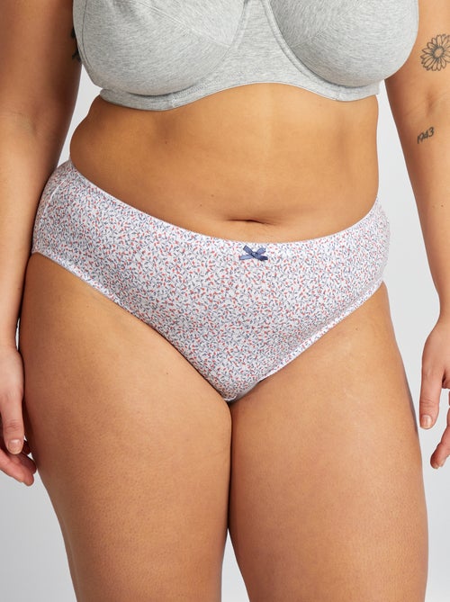 Lote de 3 cuecas em algodão elástico - Kiabi