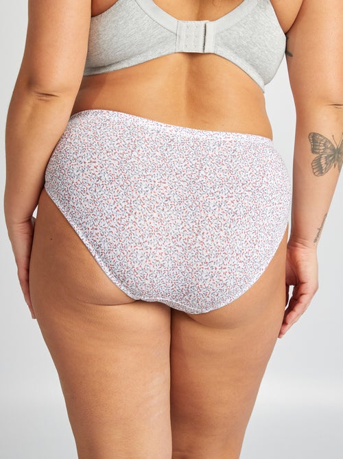 Lote de 3 cuecas em algodão elástico - Kiabi