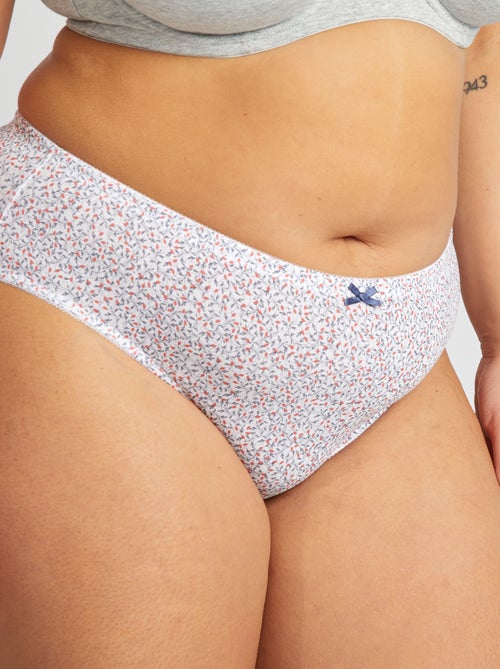 Lote de 3 cuecas em algodão elástico - Kiabi