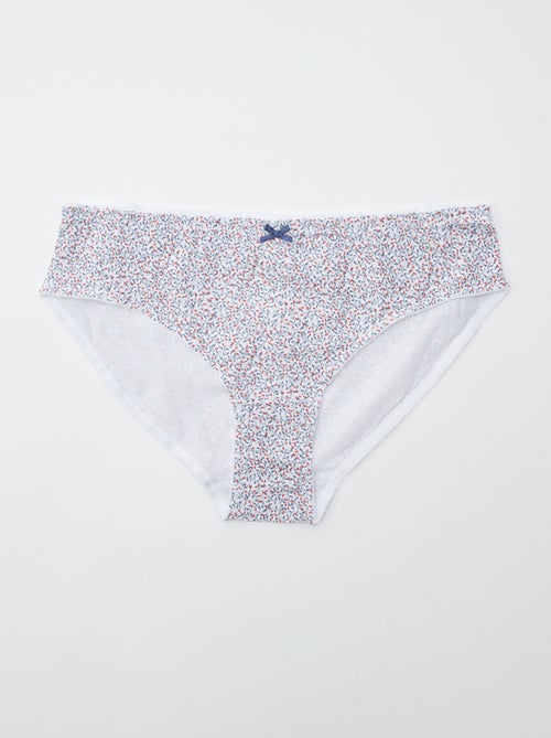 Lote de 3 cuecas em algodão elástico - Kiabi