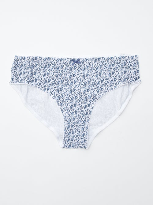 Lote de 3 cuecas em algodão elástico - Kiabi