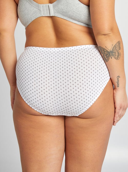 Lote de 3 cuecas em algodão elástico - Kiabi