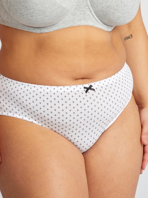 Lote de 3 cuecas em algodão elástico - Kiabi