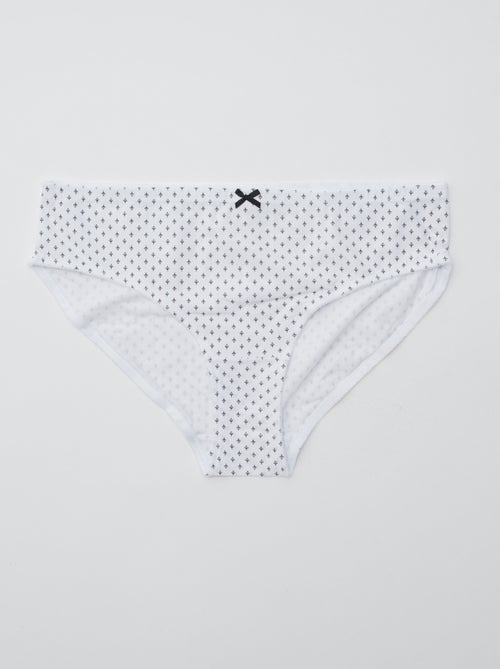 Lote de 3 cuecas em algodão elástico - Kiabi