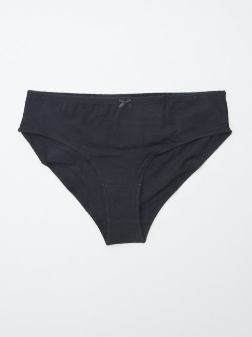 Lote de 3 cuecas em algodão elástico - Kiabi