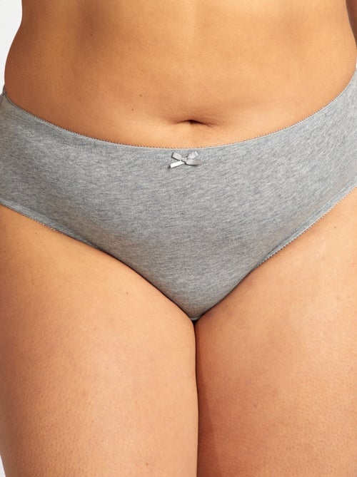 Lote de 3 cuecas em algodão elástico - Kiabi