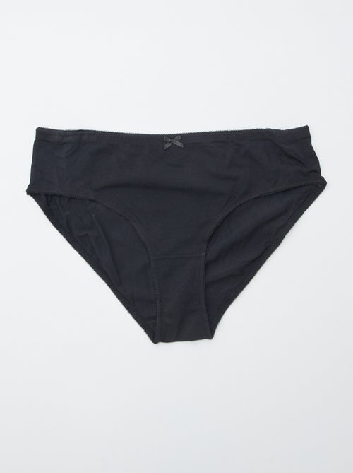 Lote de 3 cuecas em algodão elástico - Kiabi