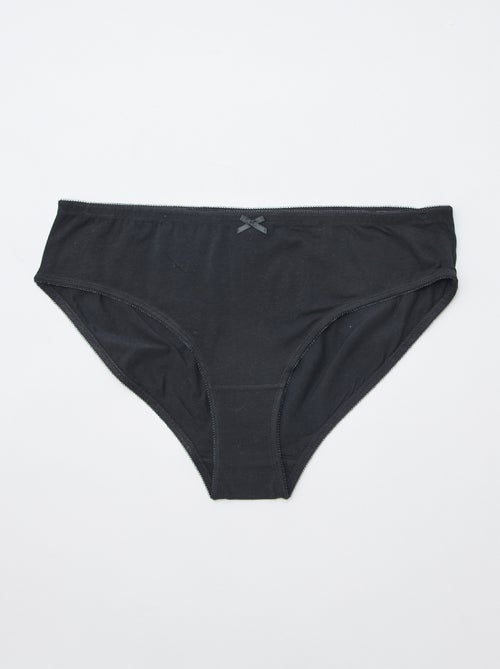 Lote de 3 cuecas em algodão elástico - Kiabi