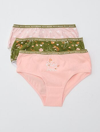 Lote de 3 cuecas estampadas 'Petit Béguin'