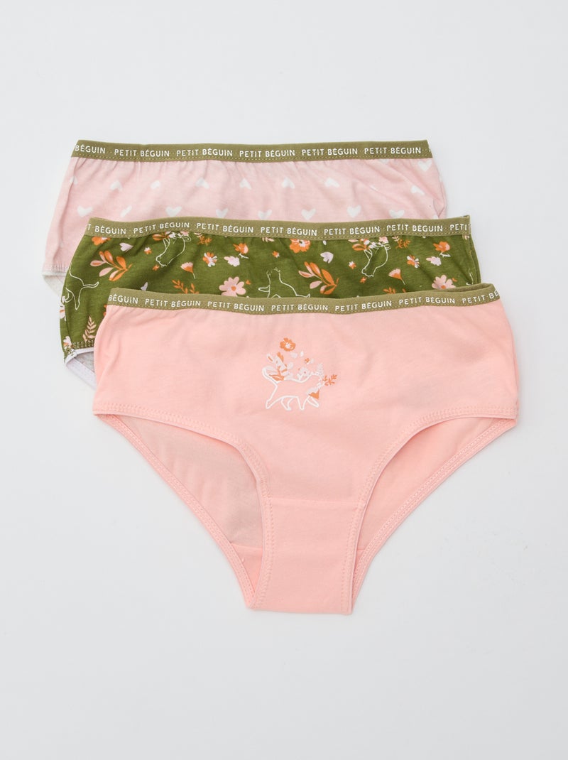 Lote de 3 cuecas estampadas 'Petit Béguin' Bege - Kiabi