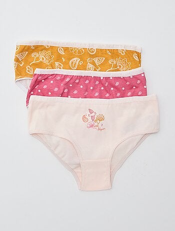 Lote de 3 cuecas estampadas 'Petit Béguin'