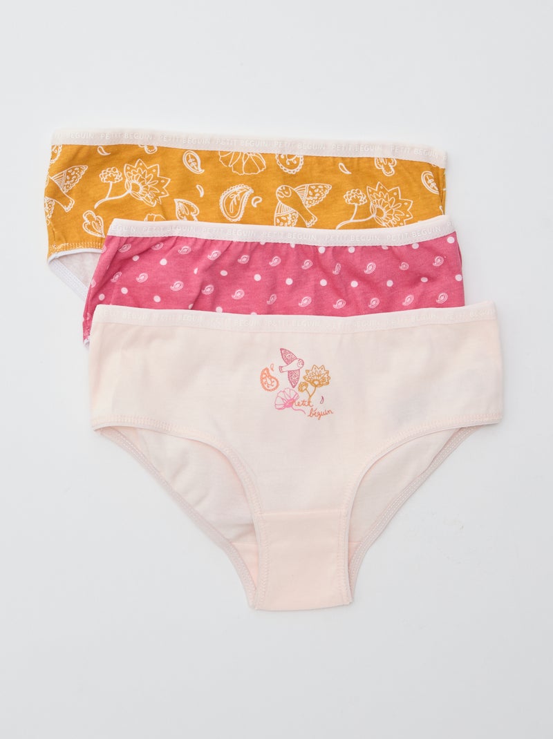 Lote de 3 cuecas estampadas 'Petit Béguin' Bege - Kiabi
