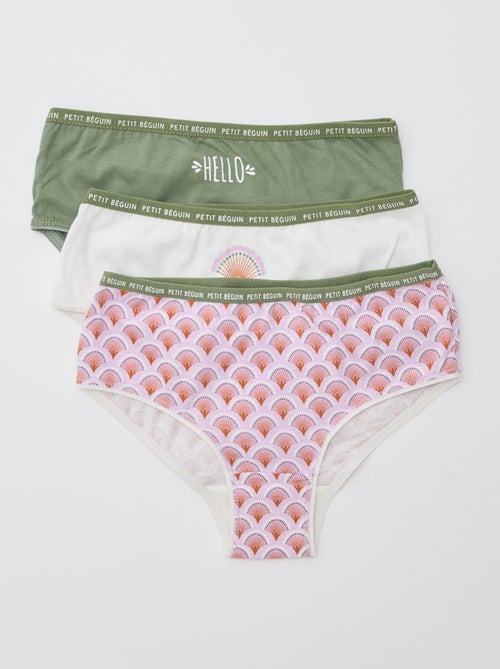 Lote de 3 cuecas estampadas 'Petit Béguin' - Kiabi