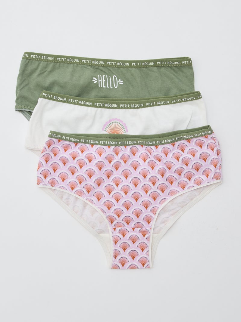 Lote de 3 cuecas estampadas 'Petit Béguin' Bege - Kiabi
