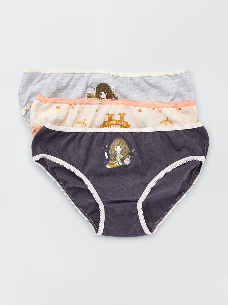 Lote de 3 cuecas 'Harry Potter' Rosa/ Cinza - Kiabi