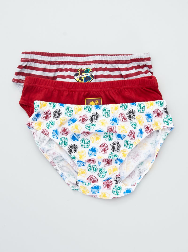 Lote de 3 cuecas 'Harry Potter' VERMELHO - Kiabi