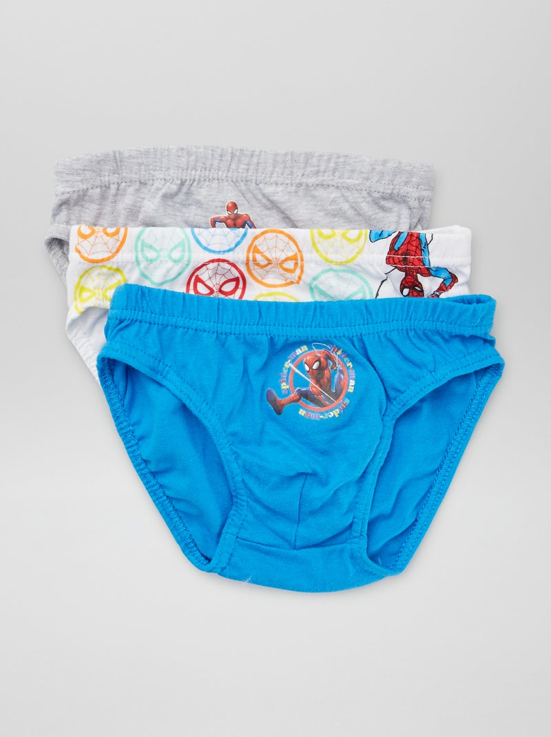 Lote de 3 cuecas 'Homem-Aranha' AZUL - Kiabi