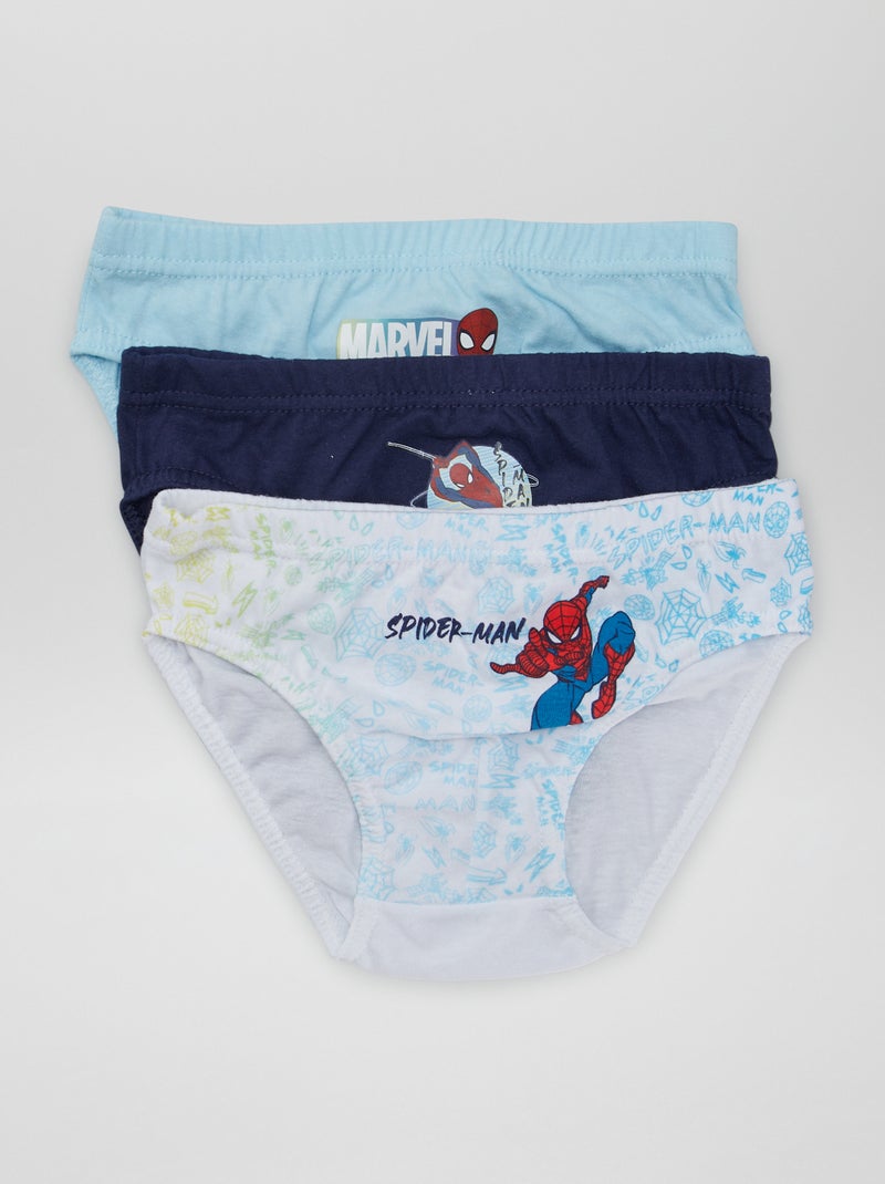 Lote de 3 cuecas 'Homem-Aranha' AZUL - Kiabi
