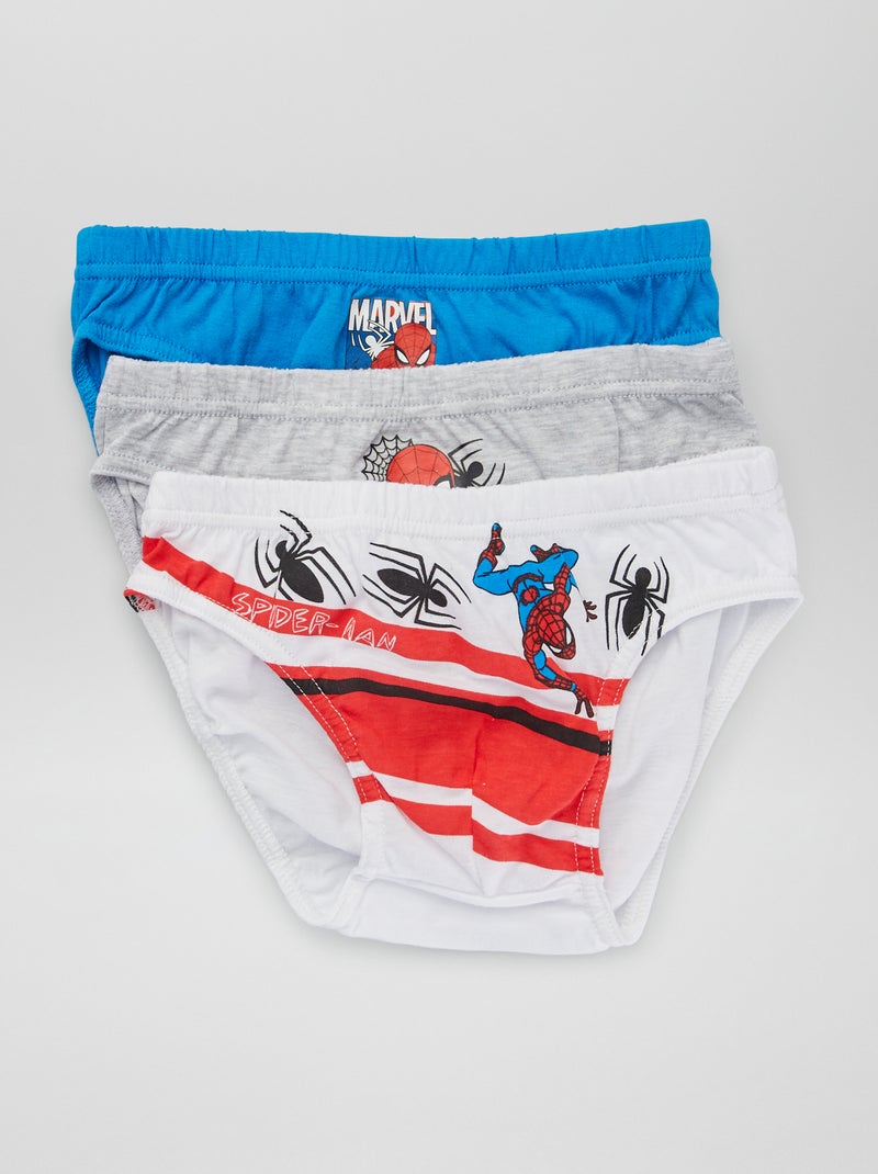 Lote de 3 cuecas 'Homem-Aranha' CINZA - Kiabi