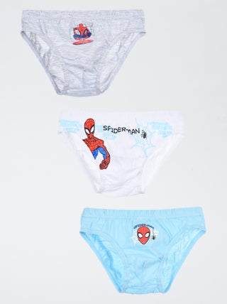 Lote de 3 cuecas 'Homem-Aranha'