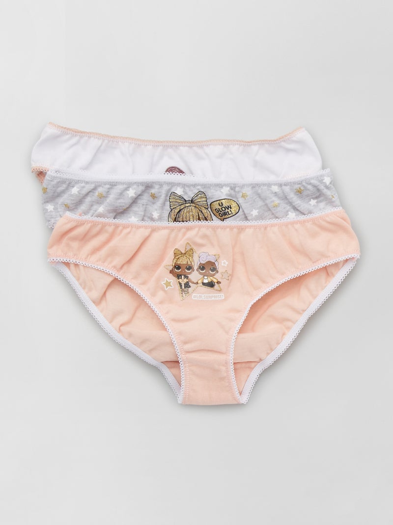 Lote de 3 cuecas 'L.O.L. Surprise!' Branco - Kiabi
