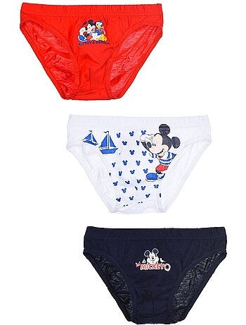 Lote de 3 cuecas mickey mouse menino | licença oficial