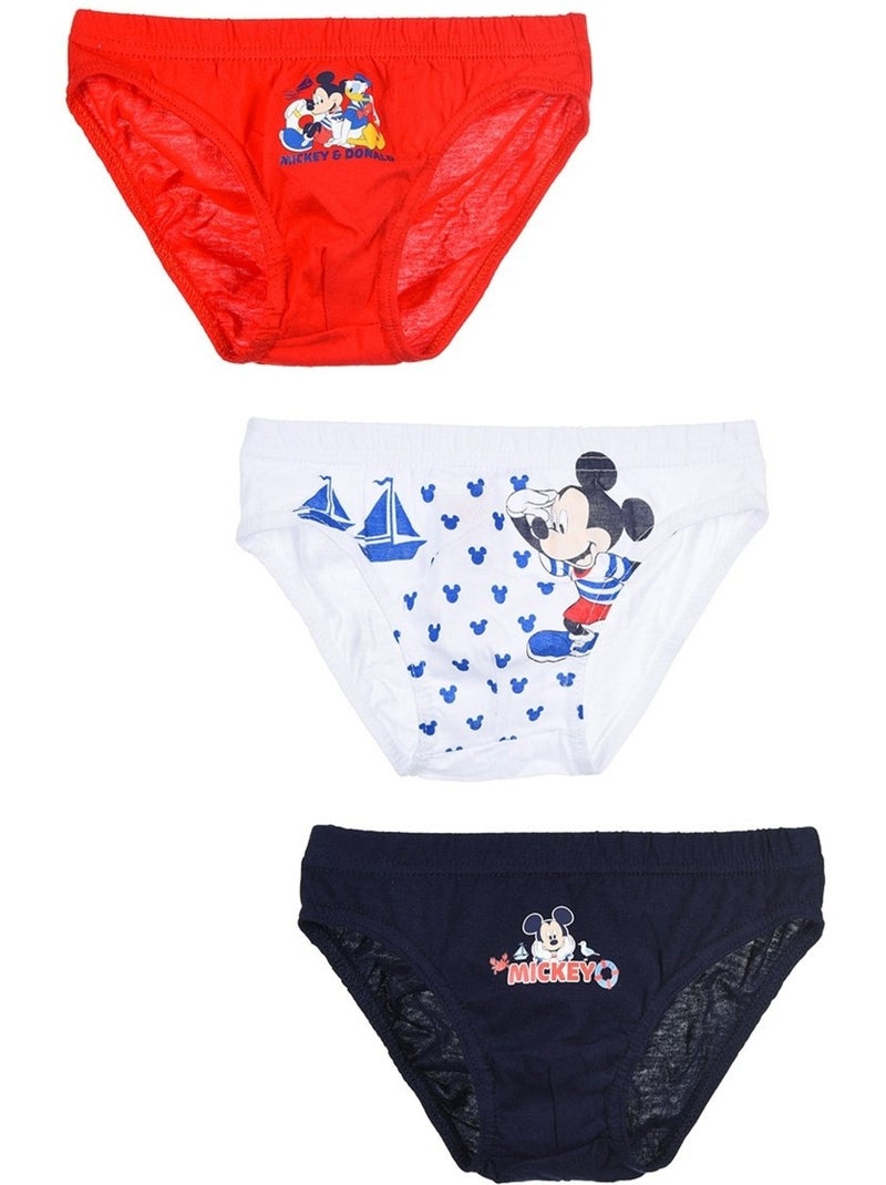 Lote de 3 cuecas mickey mouse menino | licença oficial Multicolorido - Kiabi