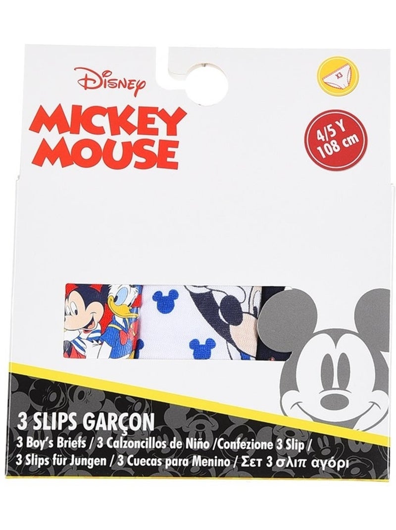 Lote de 3 cuecas mickey mouse menino | licença oficial Multicolorido - Kiabi